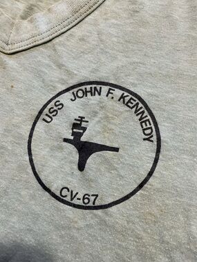 Vintage 70s Sportique USS John F.
Kennedy CV-67 Worlds Finest Nightshirt T-Shirt